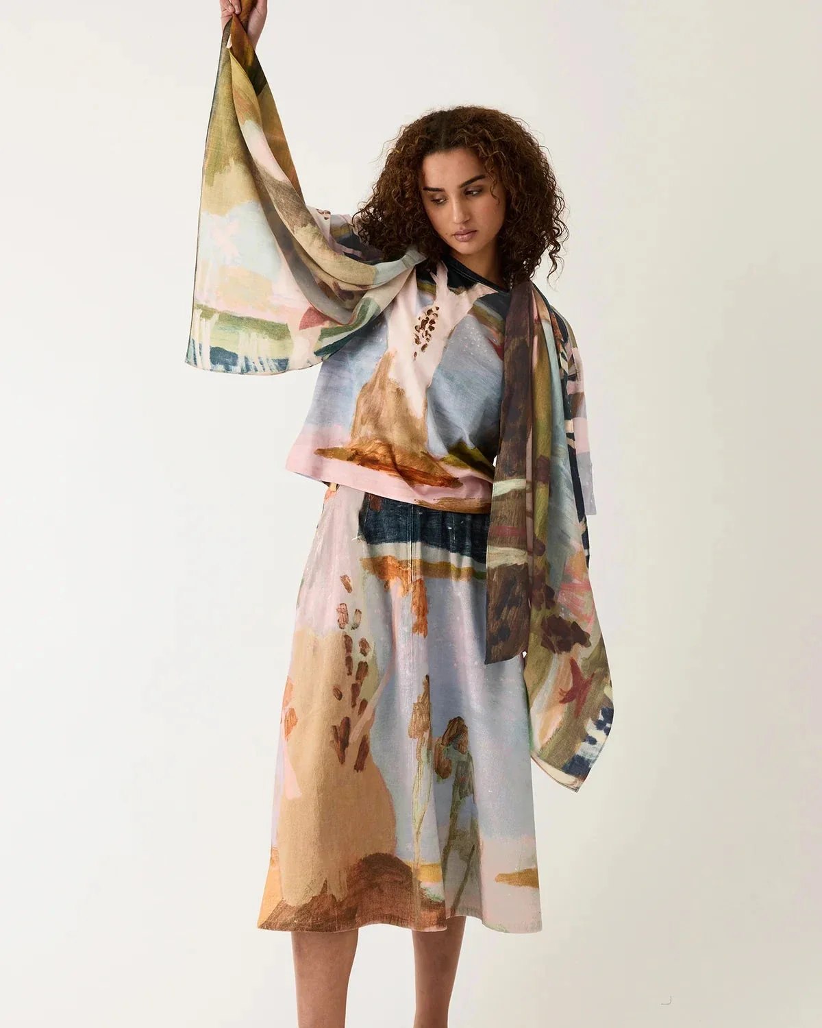 Wool Long Scarf - Image 6